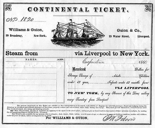 Guion Line 1860 ticket part 2